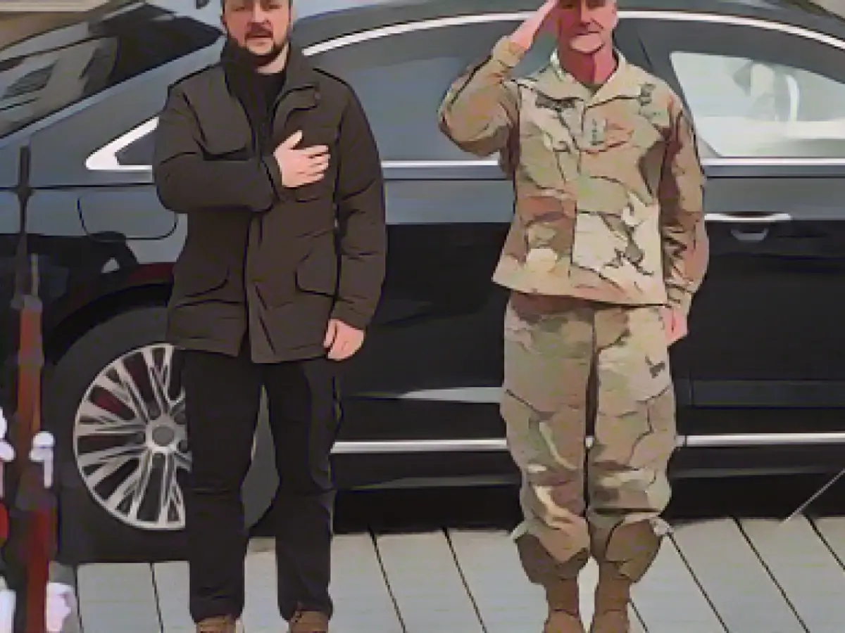 Selensky visits US European headquarters