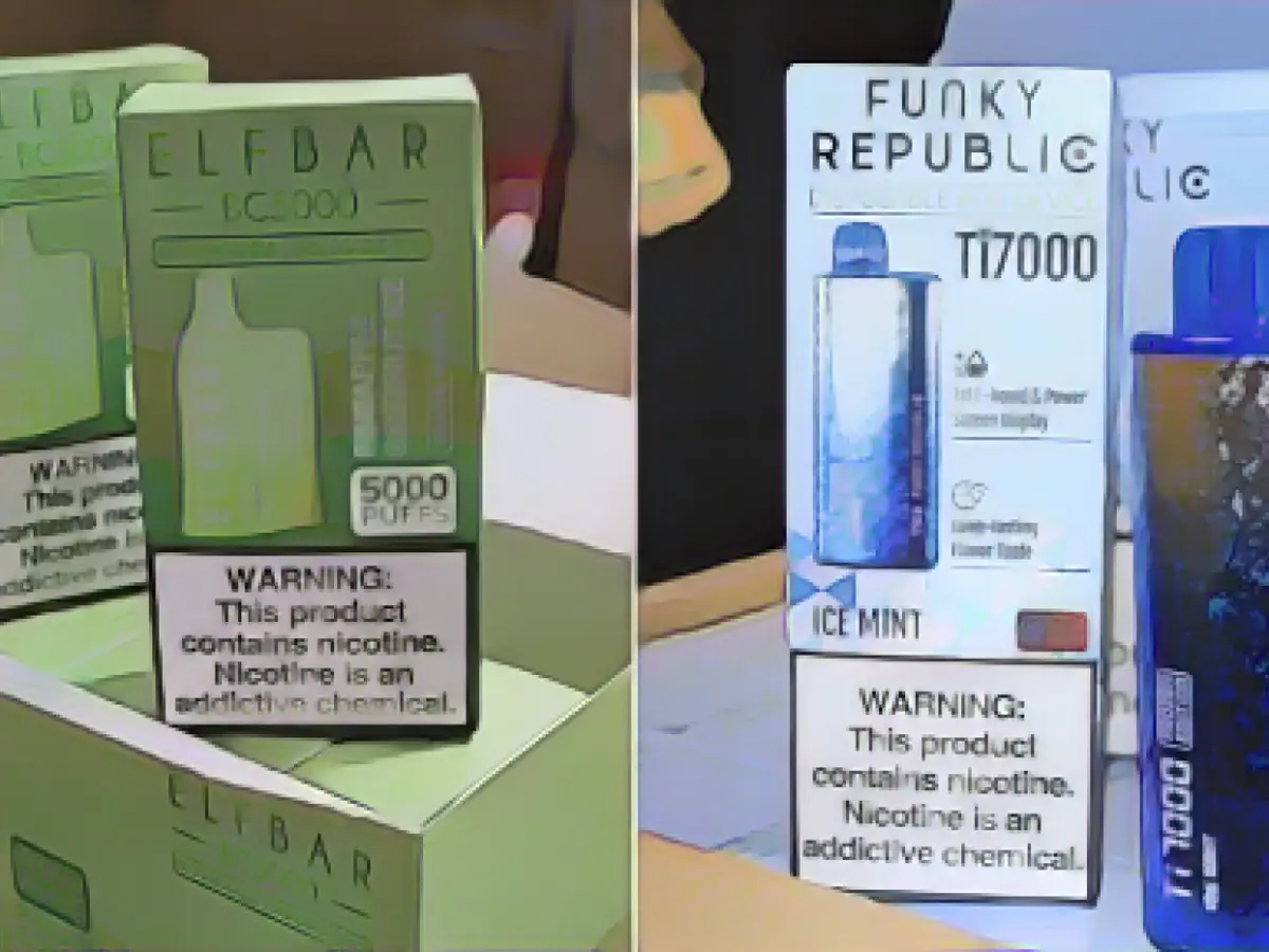 The U.S. government cracks down on illegal sales and seizes 1.4 million illegal e-cigarettes