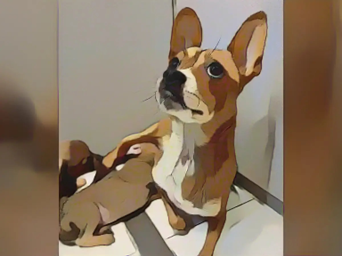 A rescue dog without paws gets boots for Christmas