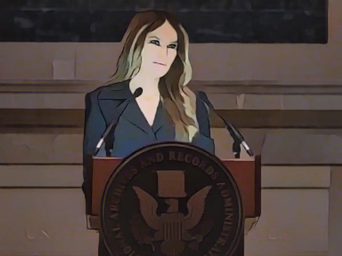 Rare appearance by the former First Lady