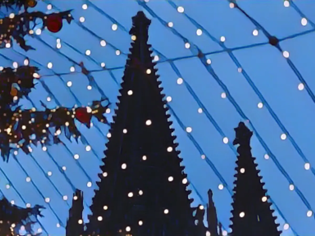 Abstract danger of attacks on Christmas markets