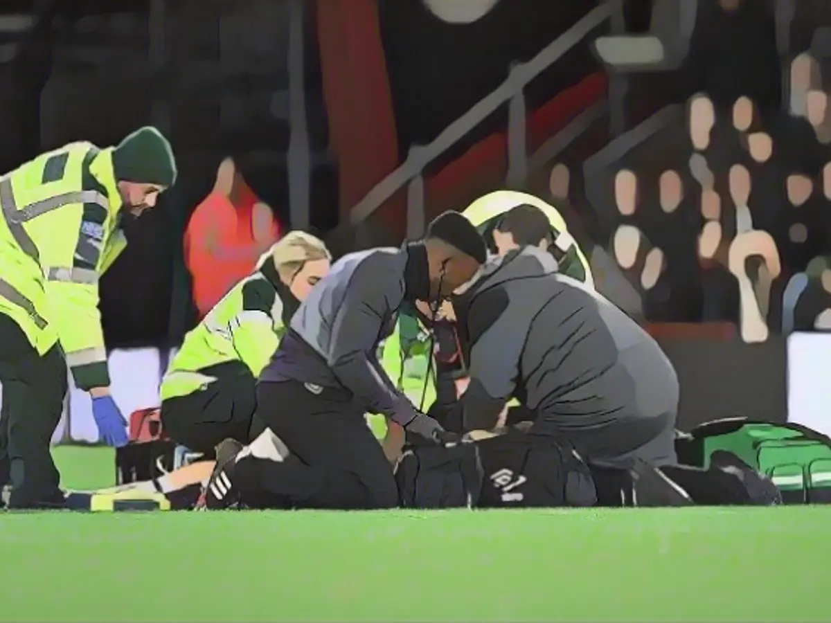 Luton captain collapses on the pitch