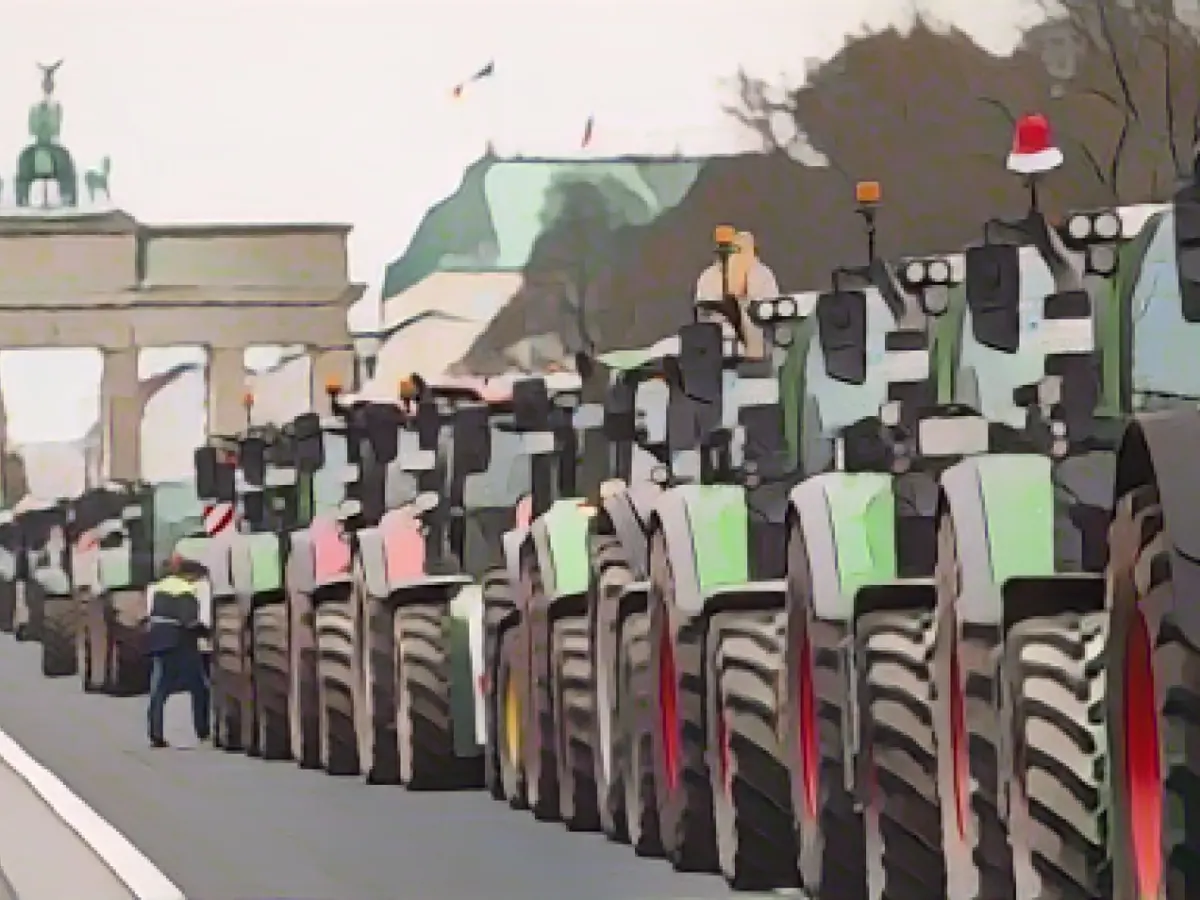 100 tractors from MV at farmers' demo in Berlin