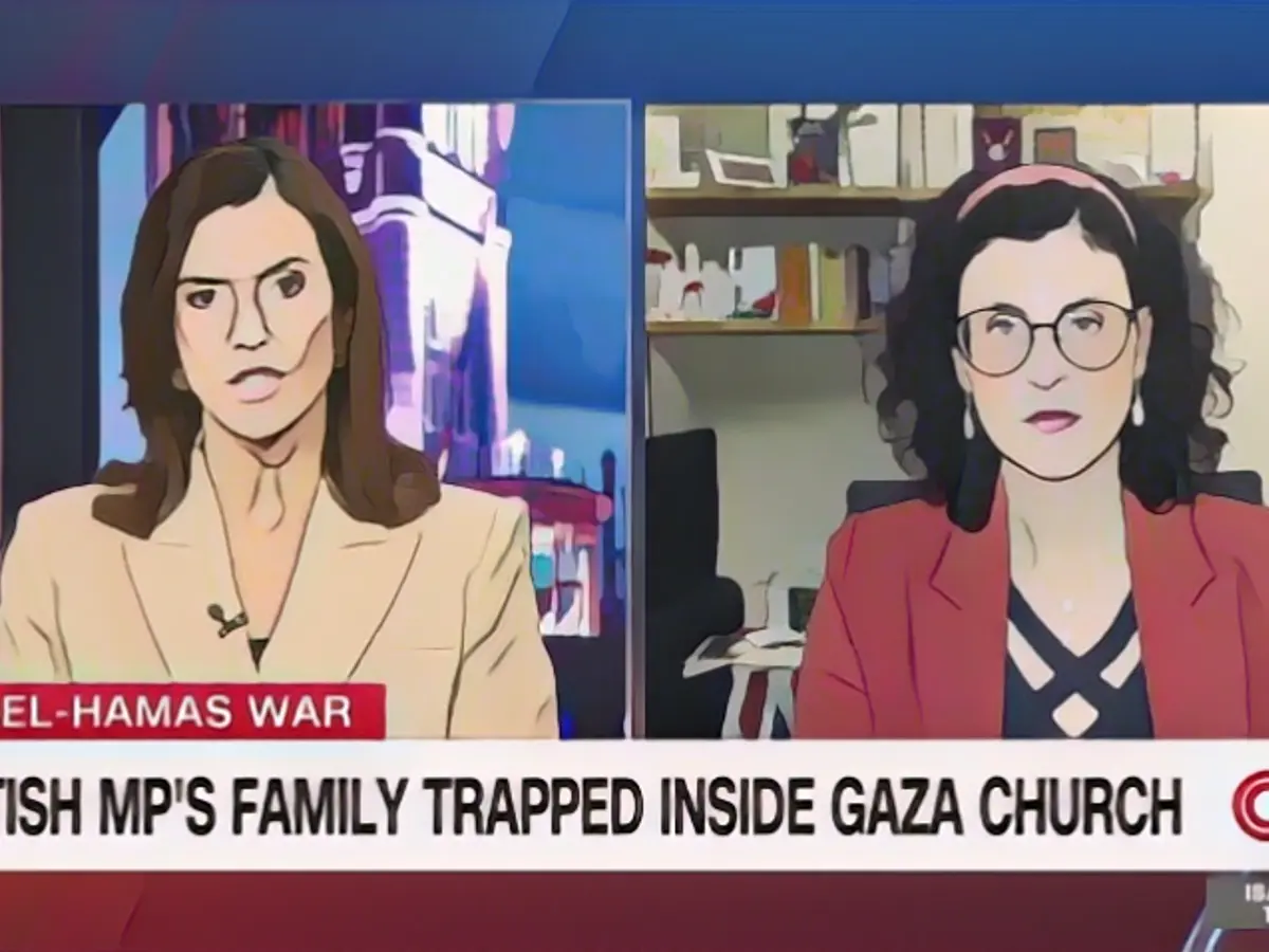 A British MP whose family is trapped in a Gaza church says the situation for Christians seeking asylum in Gaza churches is "desperate"