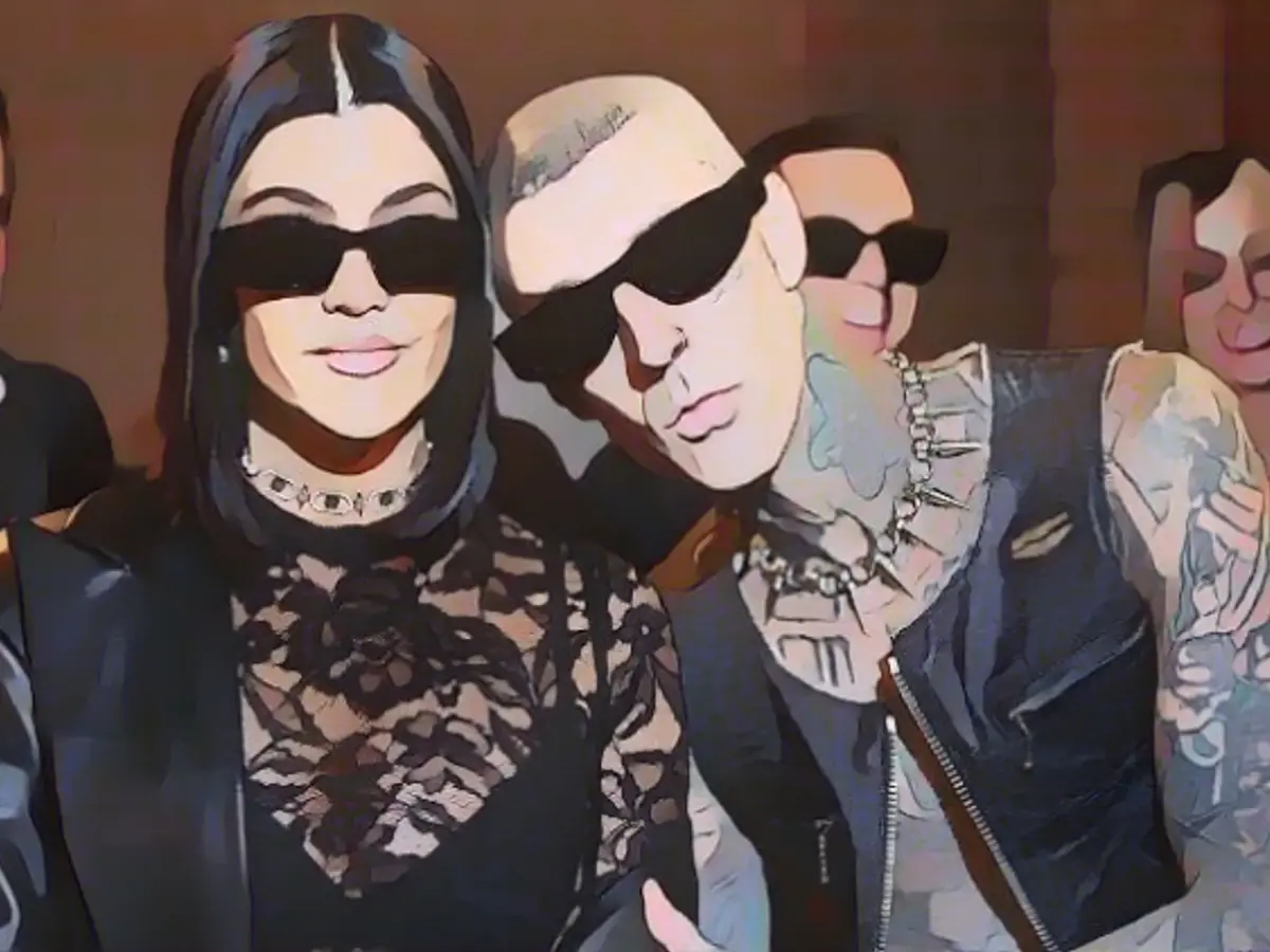 Kardashian and Barker show off their son for the first time