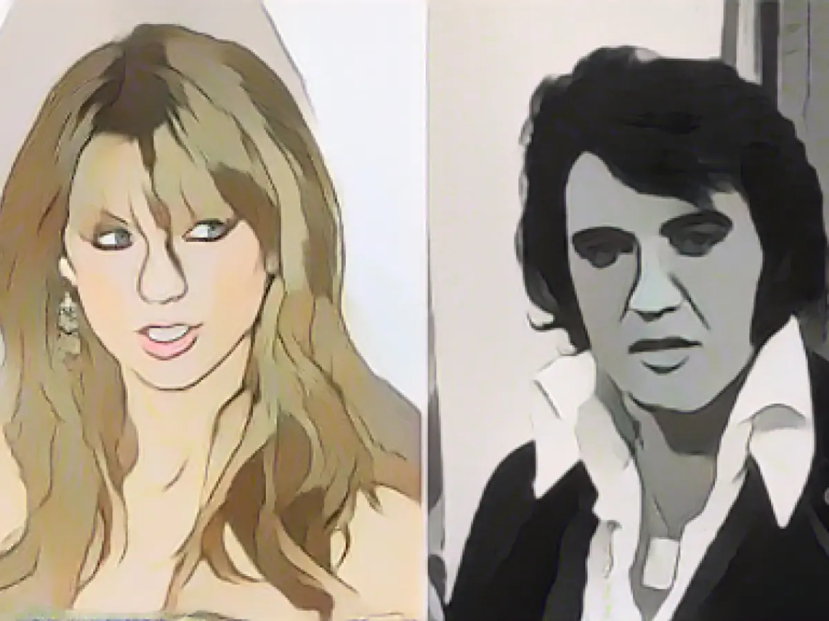 Taylor Swift draws level with Elvis Presley