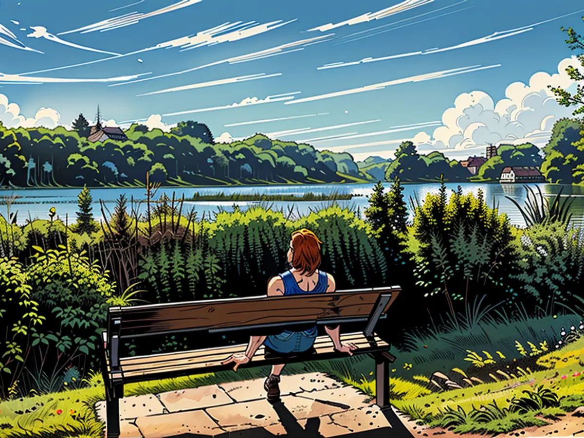 Enjoying sunshine and reaching temperatures of up to 30 degrees northward.