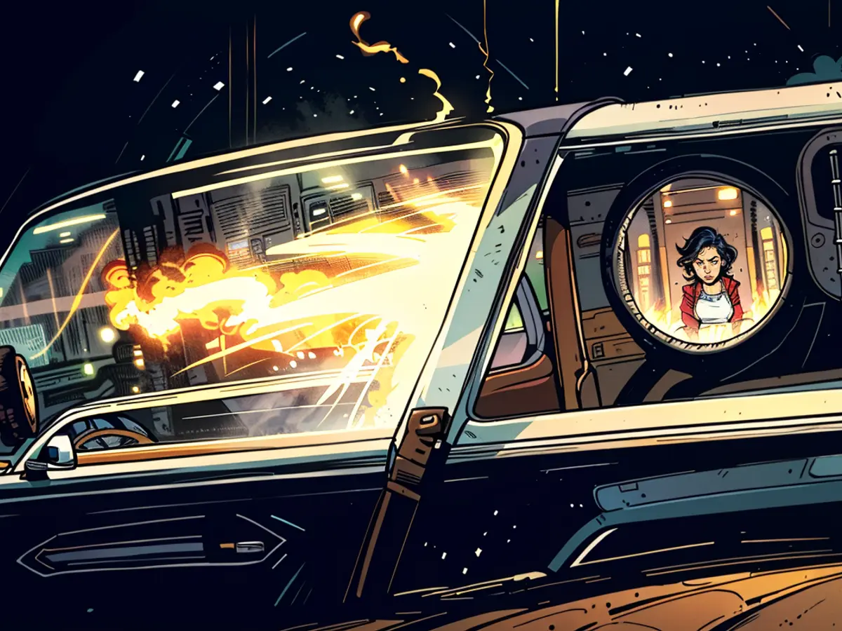 Eight vehicles engulfed in flames in Sömmerda, resulting in approximately €50,000 worth of damage.