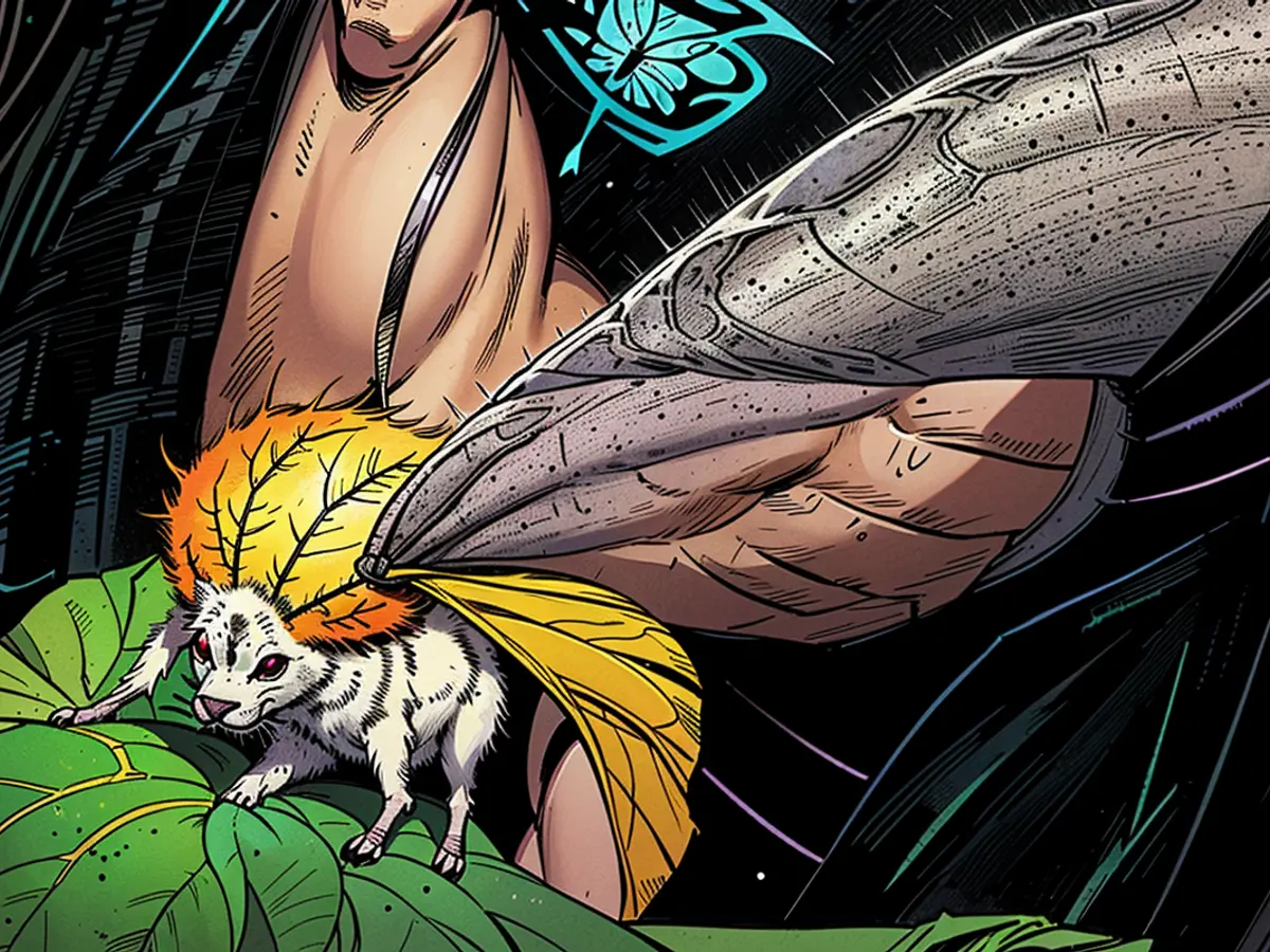 Transformed Butterfly Serves as a Symbol of Evolution's Process