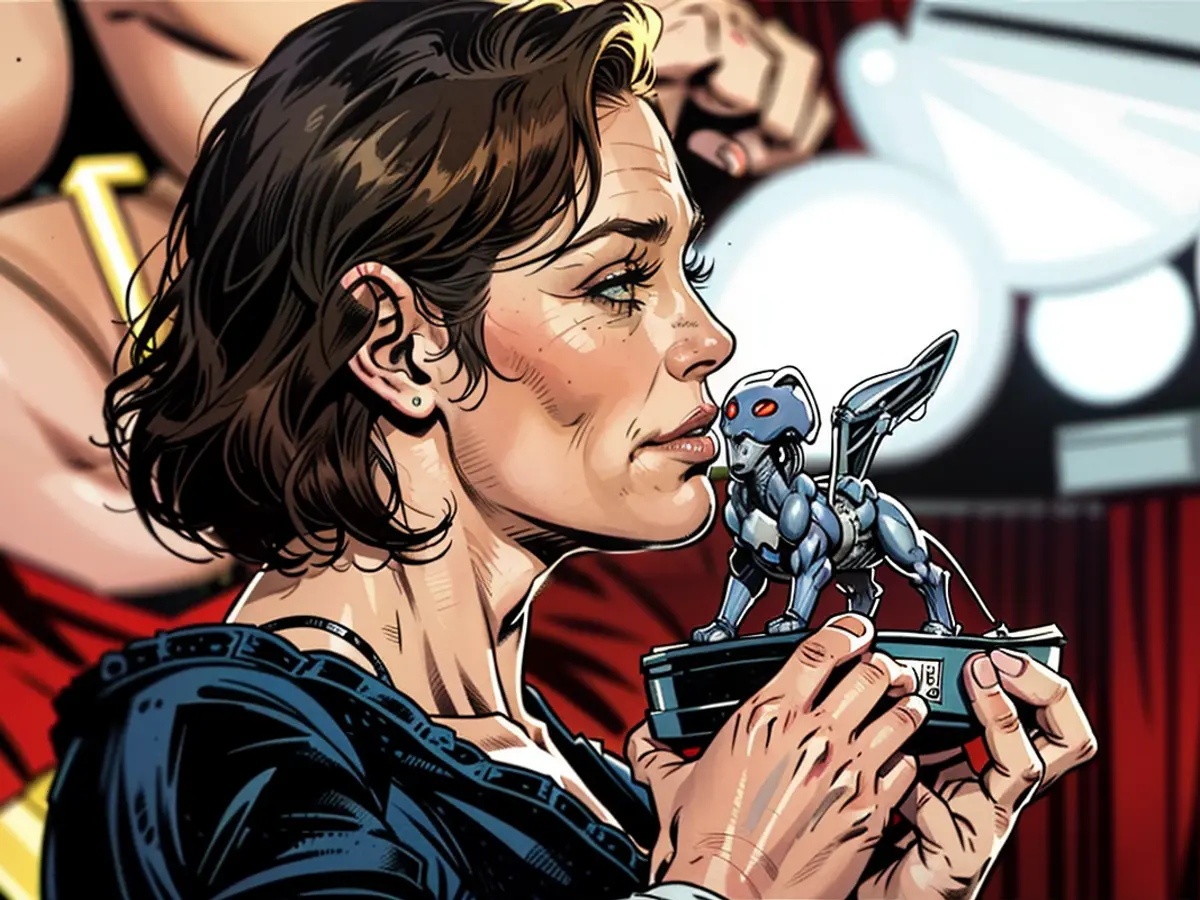 A group of colossal figures initiates the Venice Film Festival