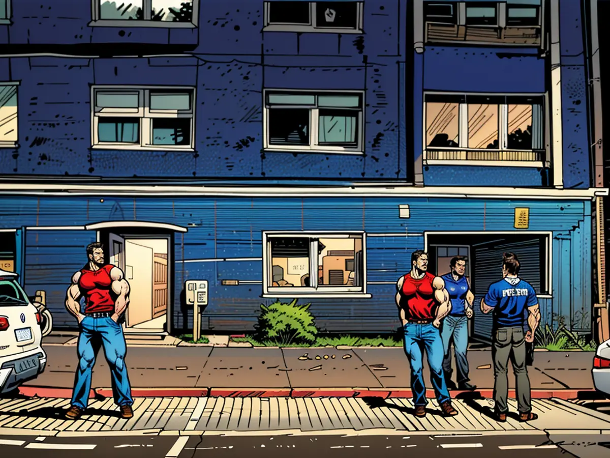 Individual engaged in a physical altercation in Dorsten, resulting in stabbings.