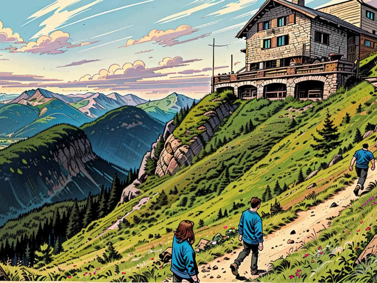 Operating mountain huts becomes challenging due to climate change.