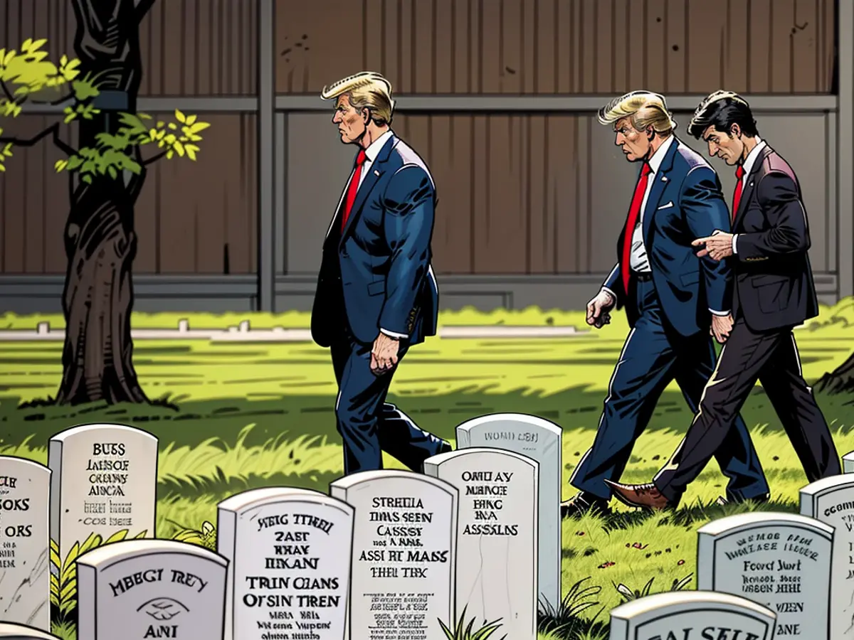 Trump's trip to the National Cemetery triggers dispute and a controversial advertisement