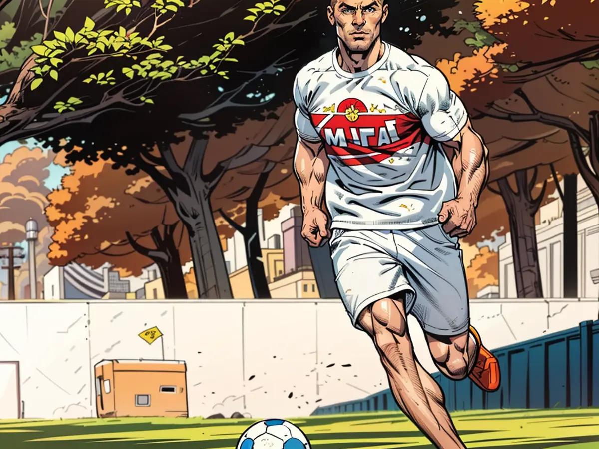 Inexperienced nail technician keeps quiet during break, accompanied by Rüdiger