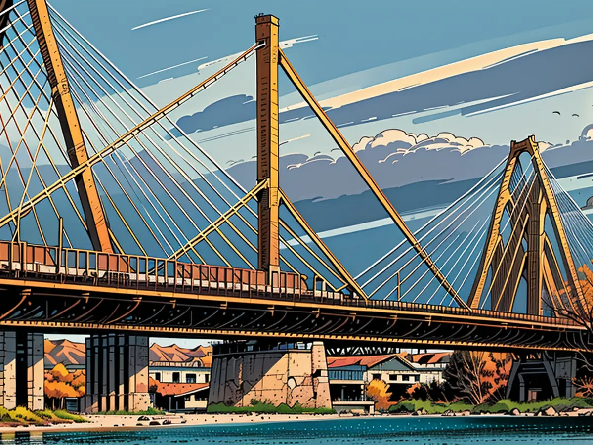 Transport incident on Leverkusen bridge: one fatality and six casualties reported.