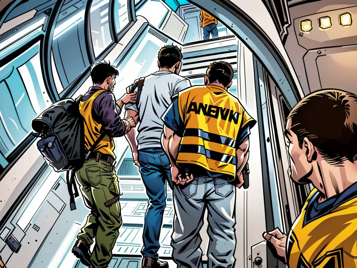 A criminal from North Rhine-Westphalia, scheduled for deportation, boards a plane bound for Afghanistan.