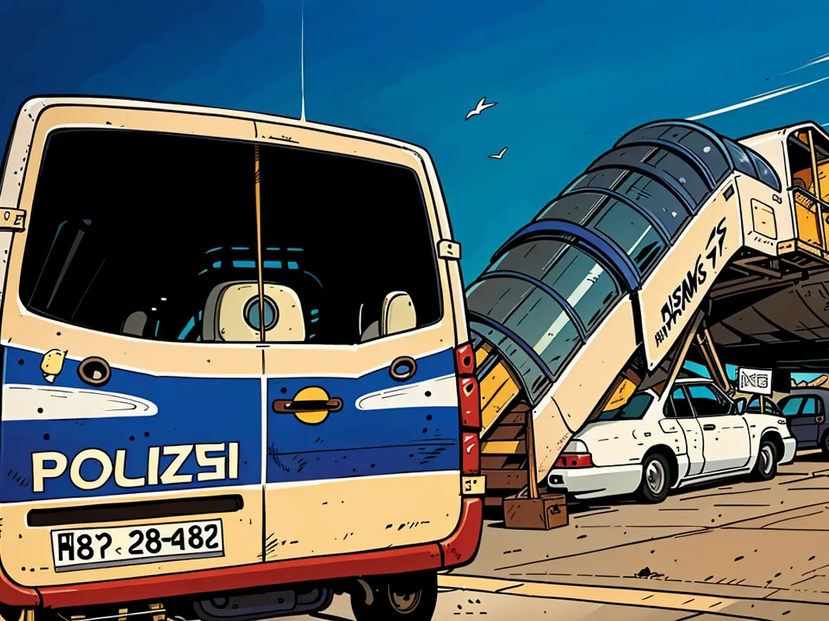 A different individual accused of misconduct boarded a plane bound for Afghanistan.