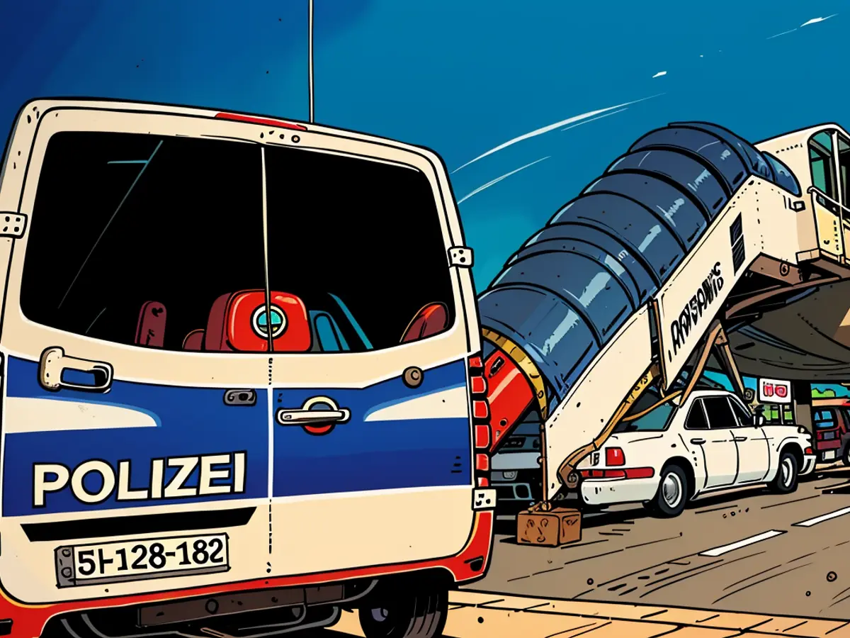 A lawbreaker hailing from Rhineland-Palatinate is on board an evacuation aircraft.