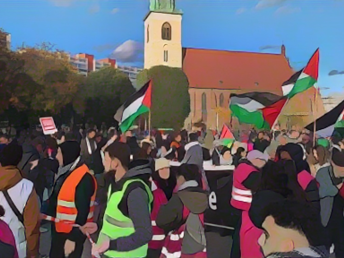 Jew-hater demo in Berlin