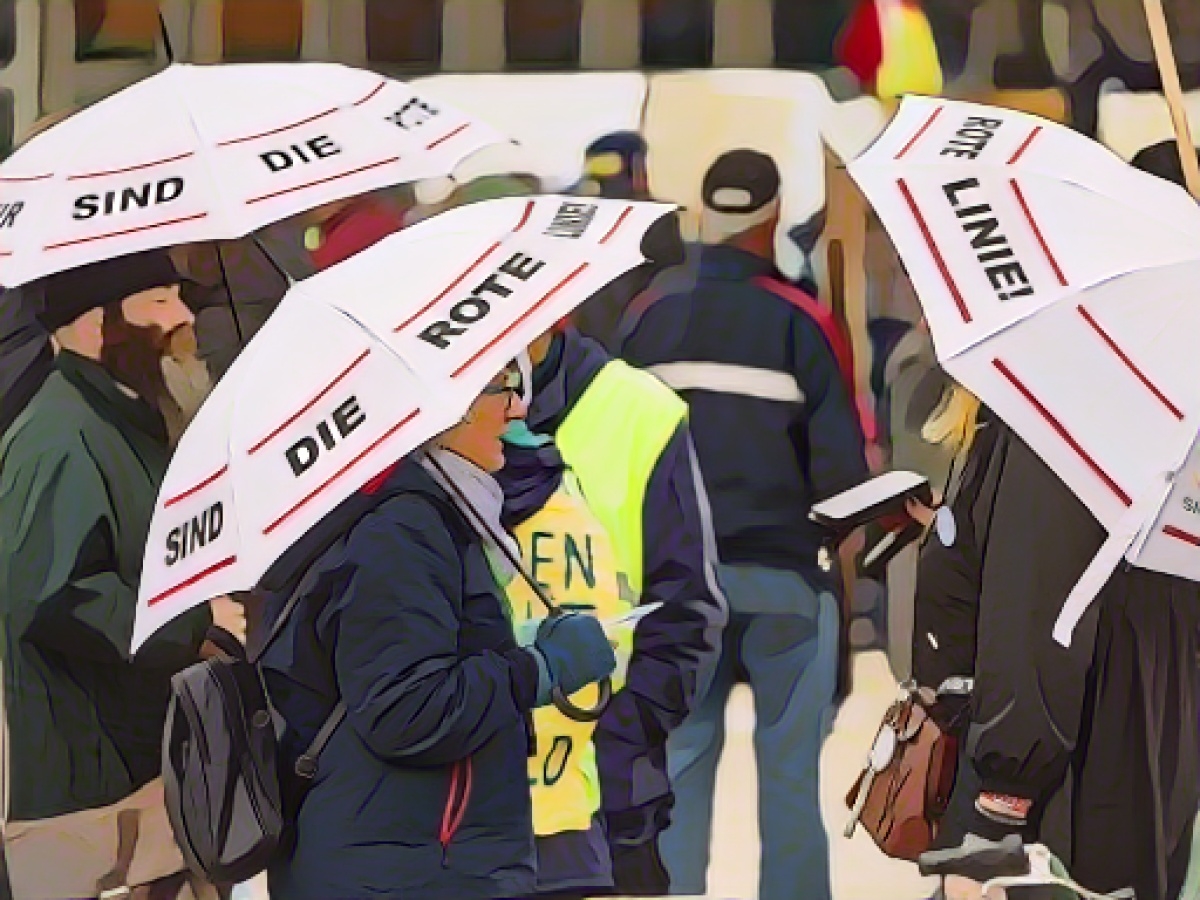 Hundreds take part in demonstration: "Kiel yellow vests"