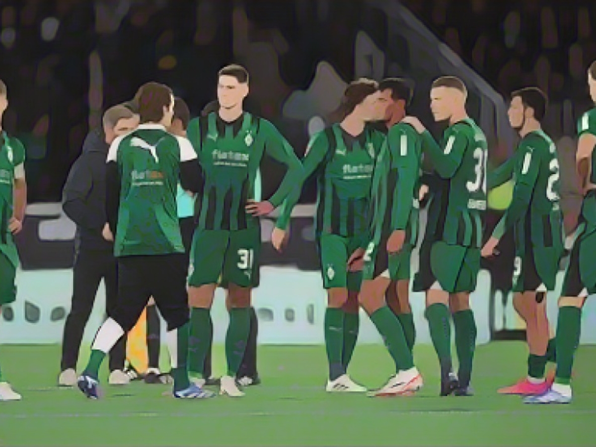 Three fives for Gladbach's leading loser!