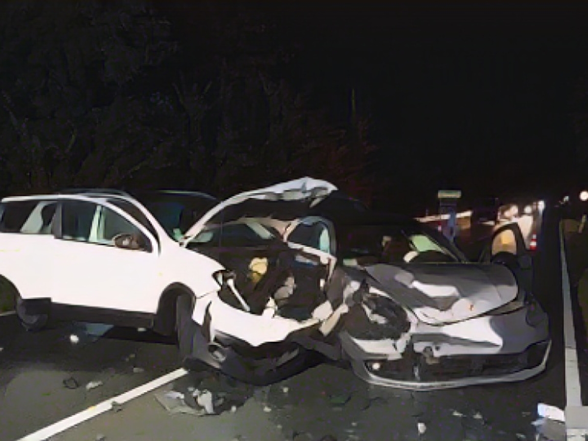 Head-on crash of unexplained cause