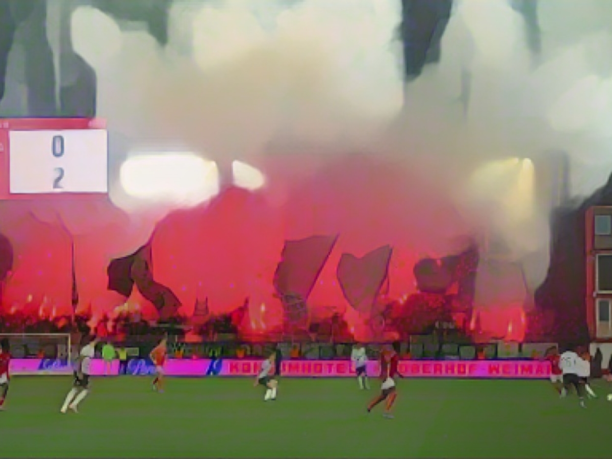 First choreo, but pyro trouble again!