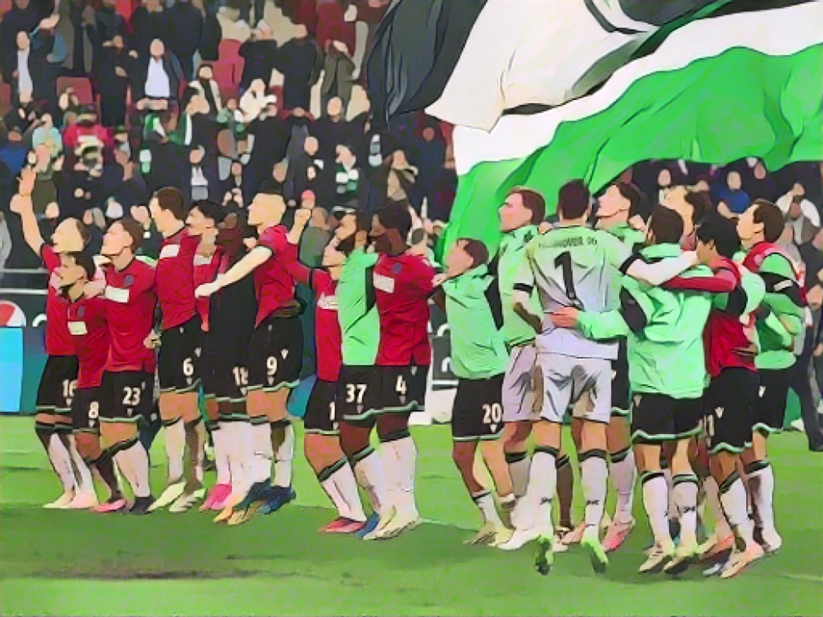 How Hannover celebrates the derby win
