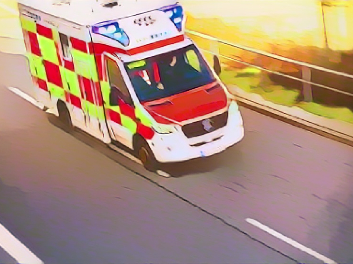 Arm of man (27) pulled into machine