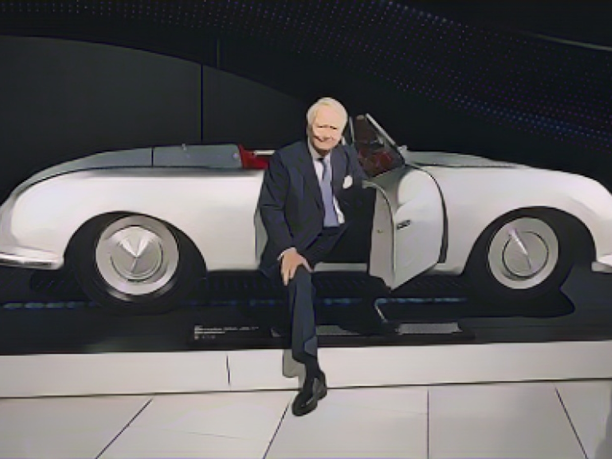 Honorary steering wheel for Wolfgang Porsche