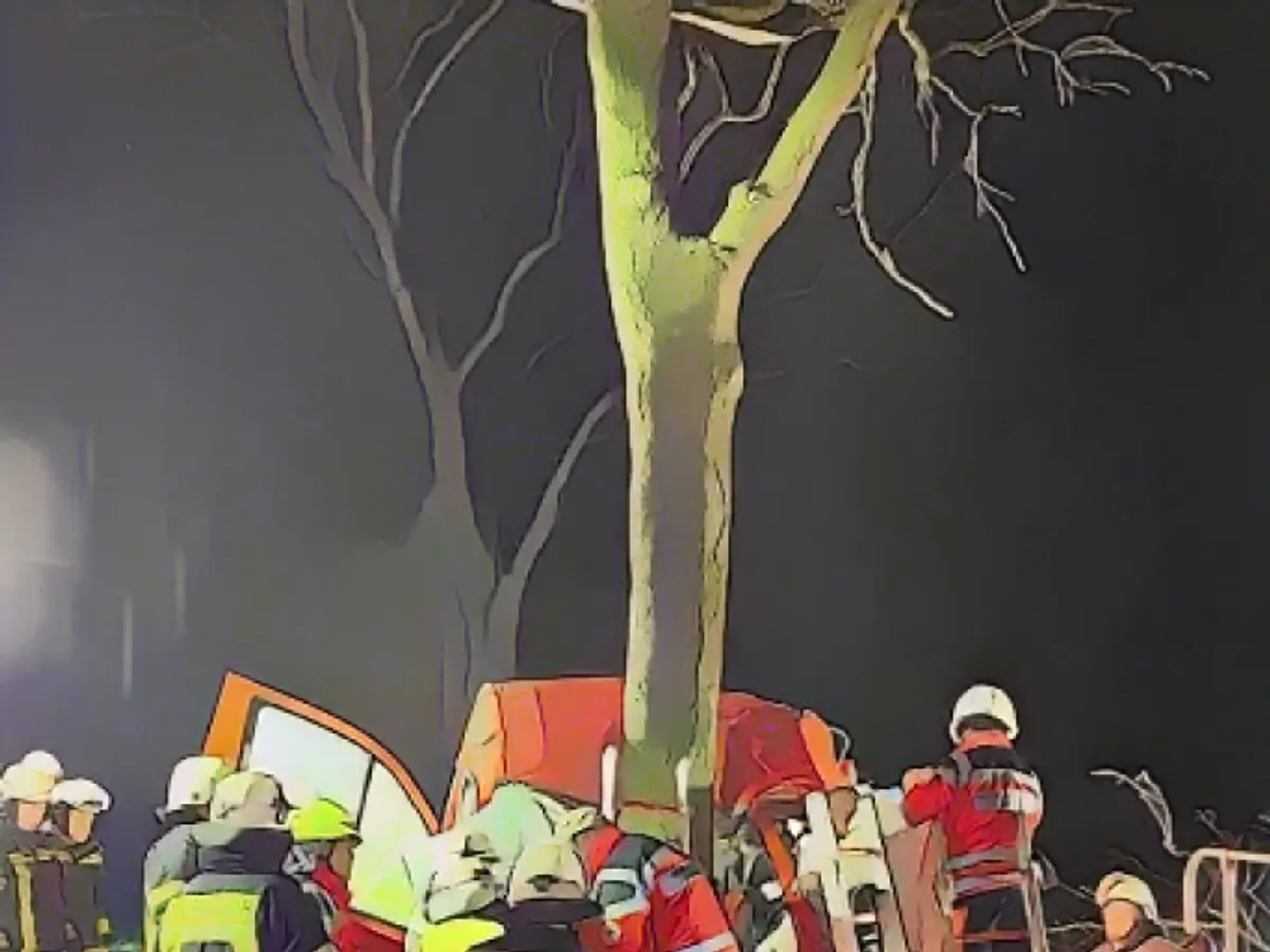 Man (36) crashes into tree on straight road - dead