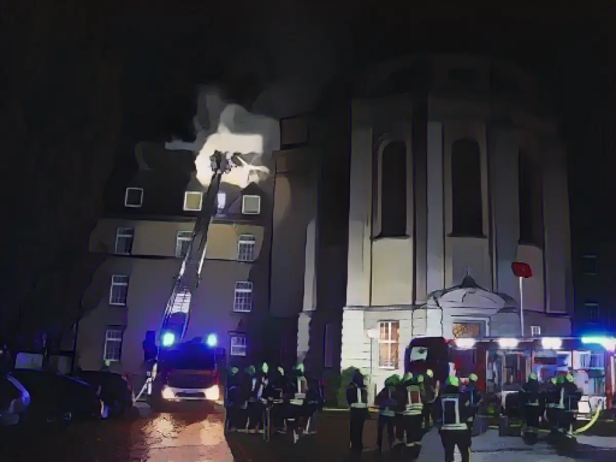 Fire breaks out on the grounds of the Steyler Mission