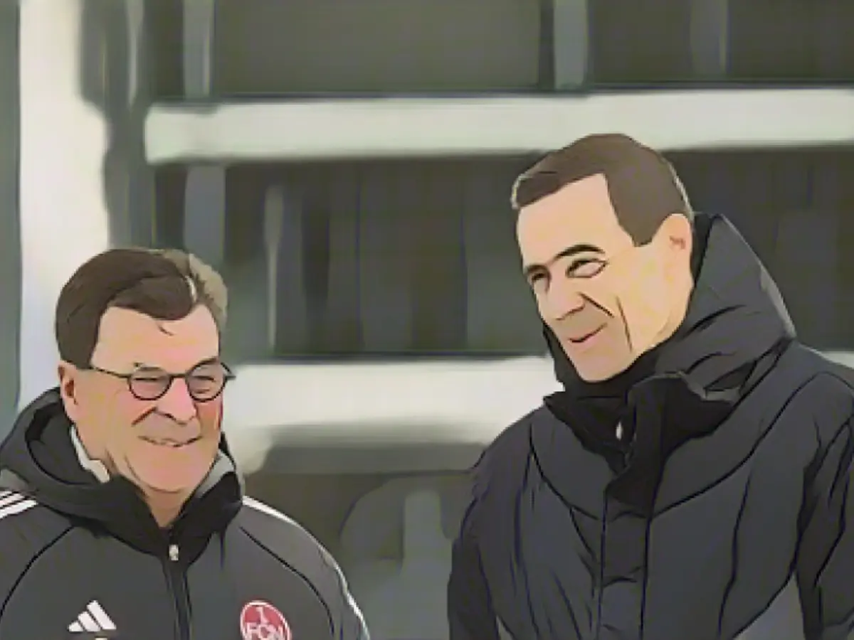 That's why TV star Pflaume was at the Nuremberg training session!