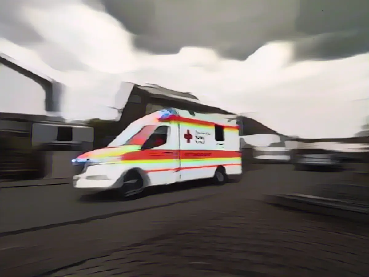 Car falls from parking deck: driver seriously injured