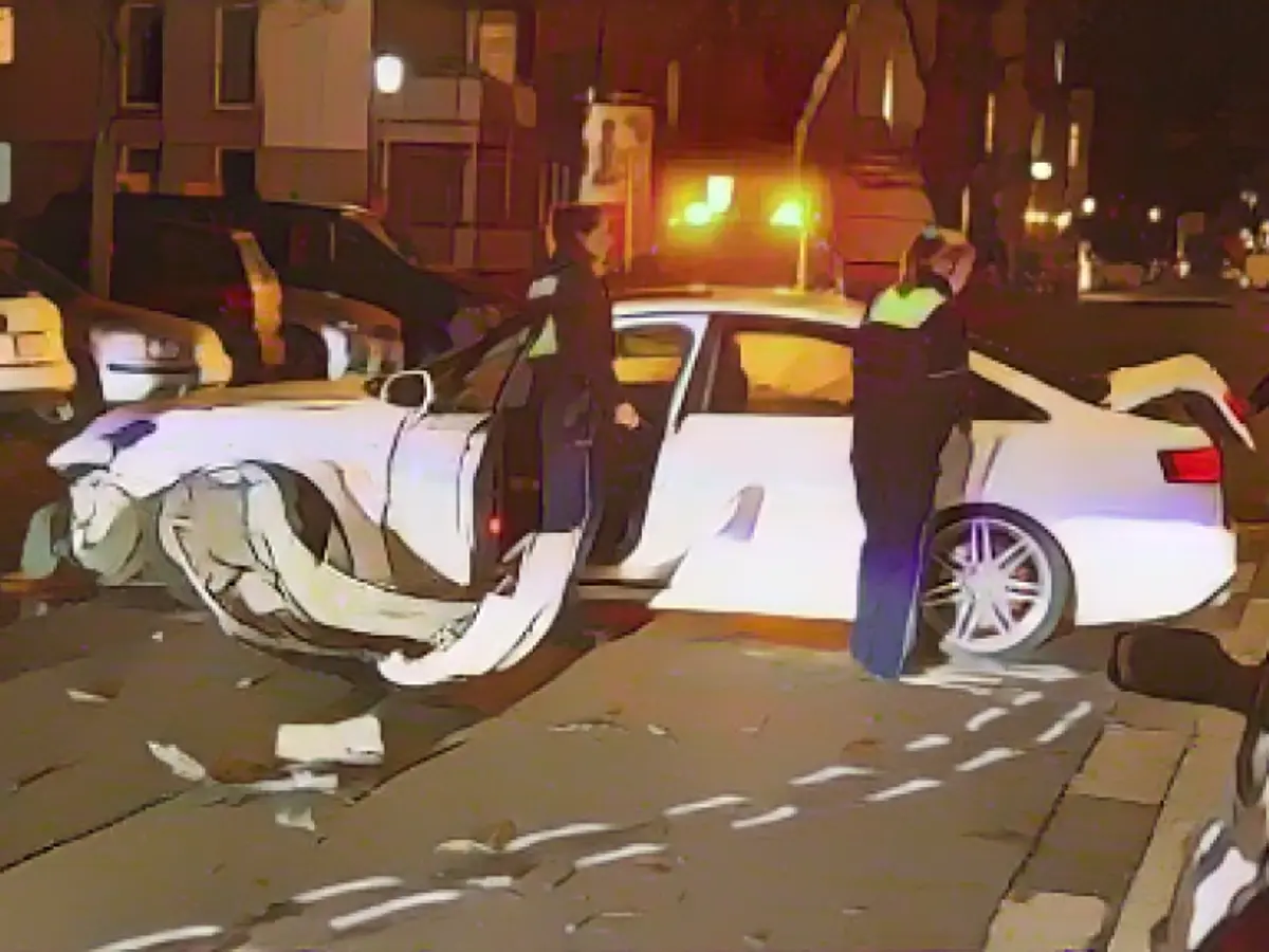 BMW speeding car rams into Audi - whole family injured