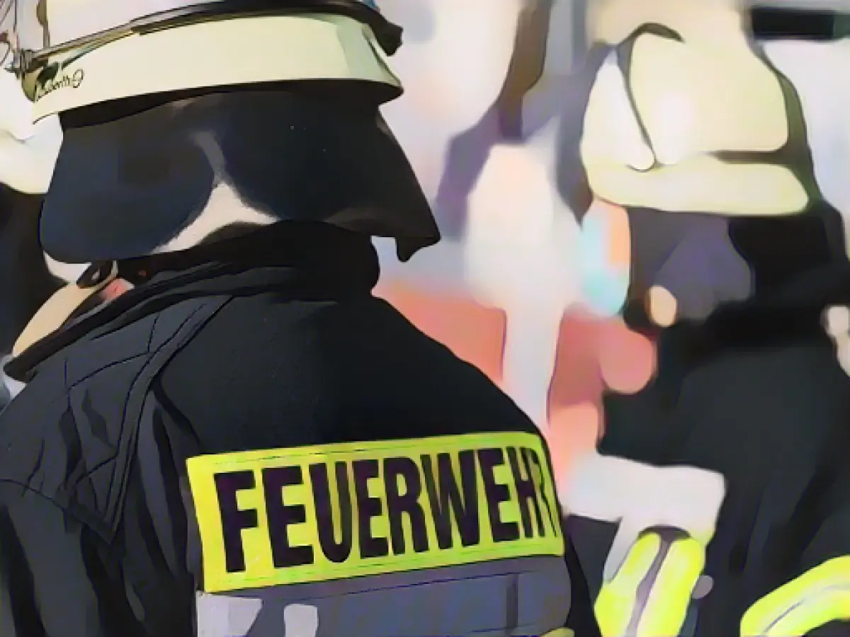 Fire in house in shopping street in Datteln