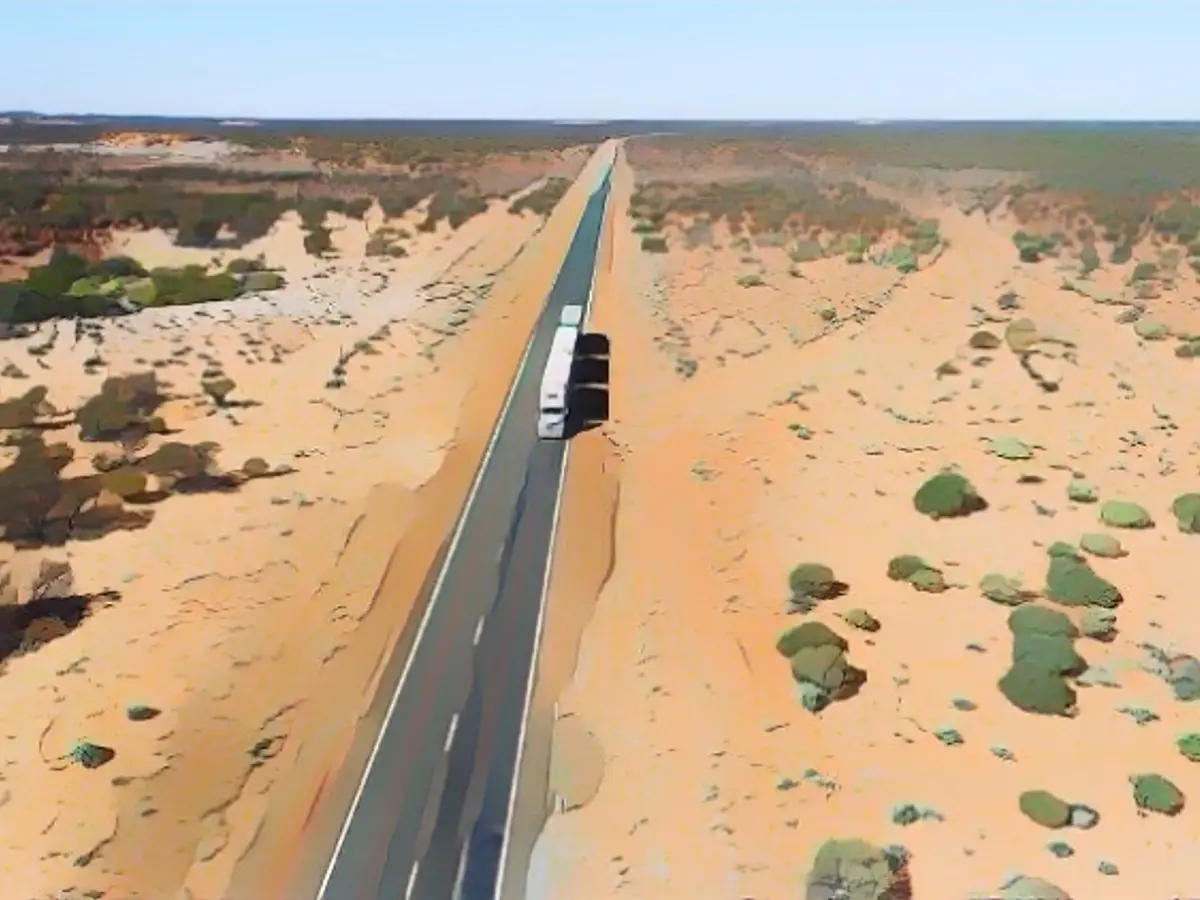 Australian climbs under truck - discovered after 400 kilometers