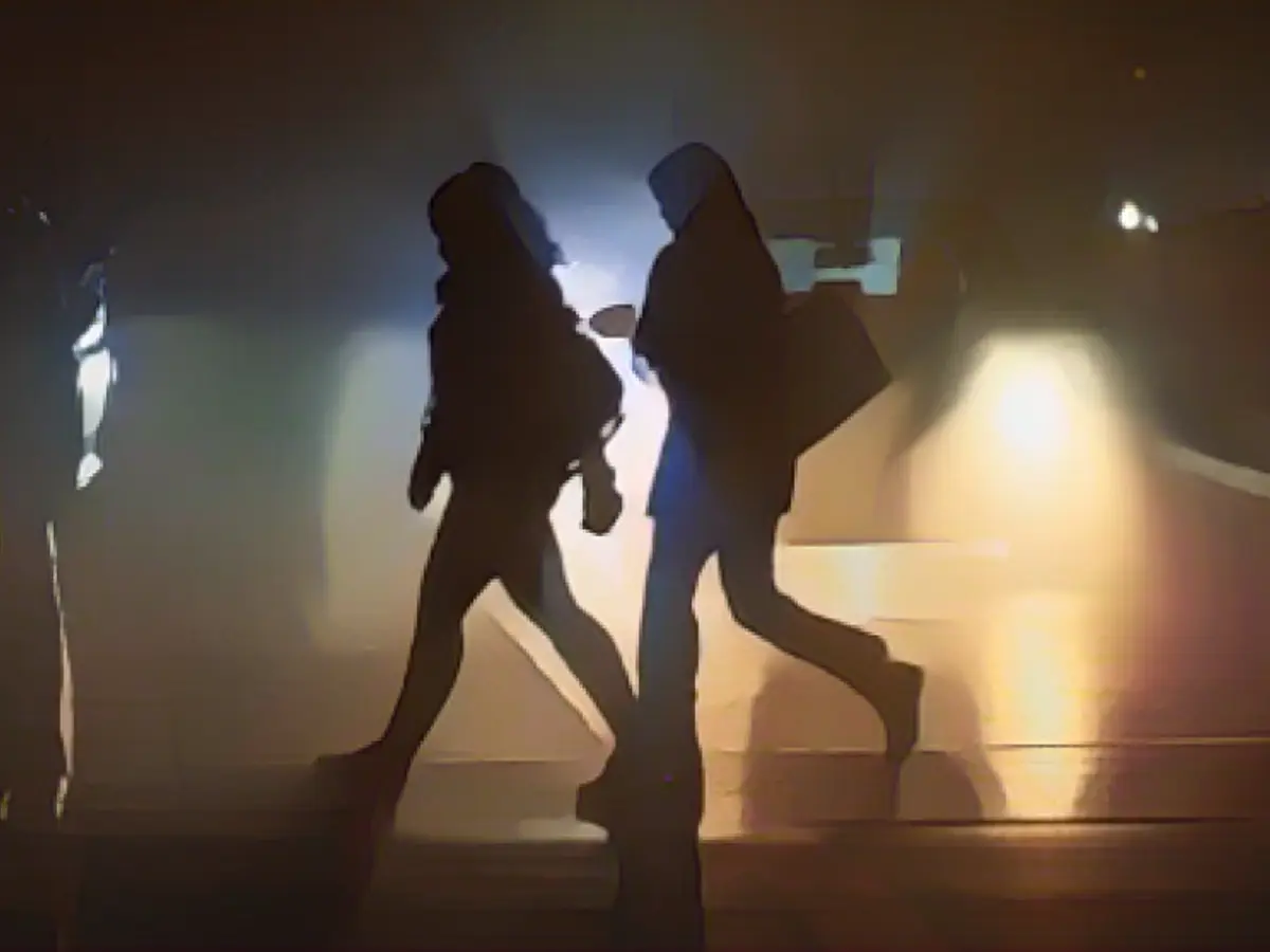 Fear runs along with pedestrians here