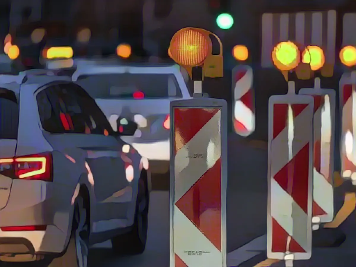 Construction work: A1 towards Lübeck one lane on Sunday