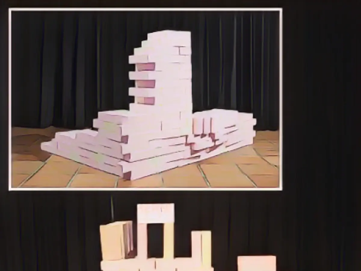 Visitors rebuild art