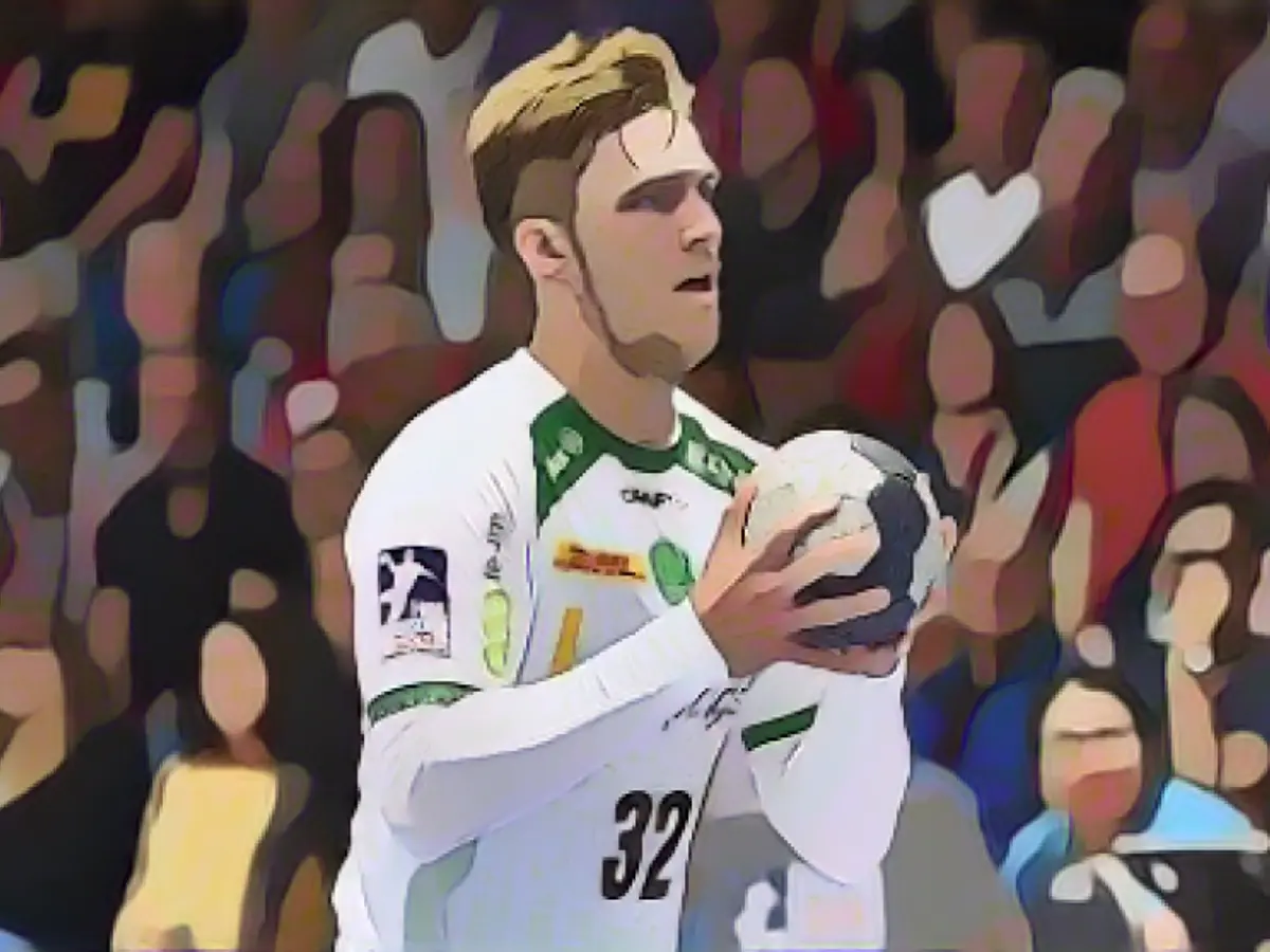 No goal because the ball stuck to his hand