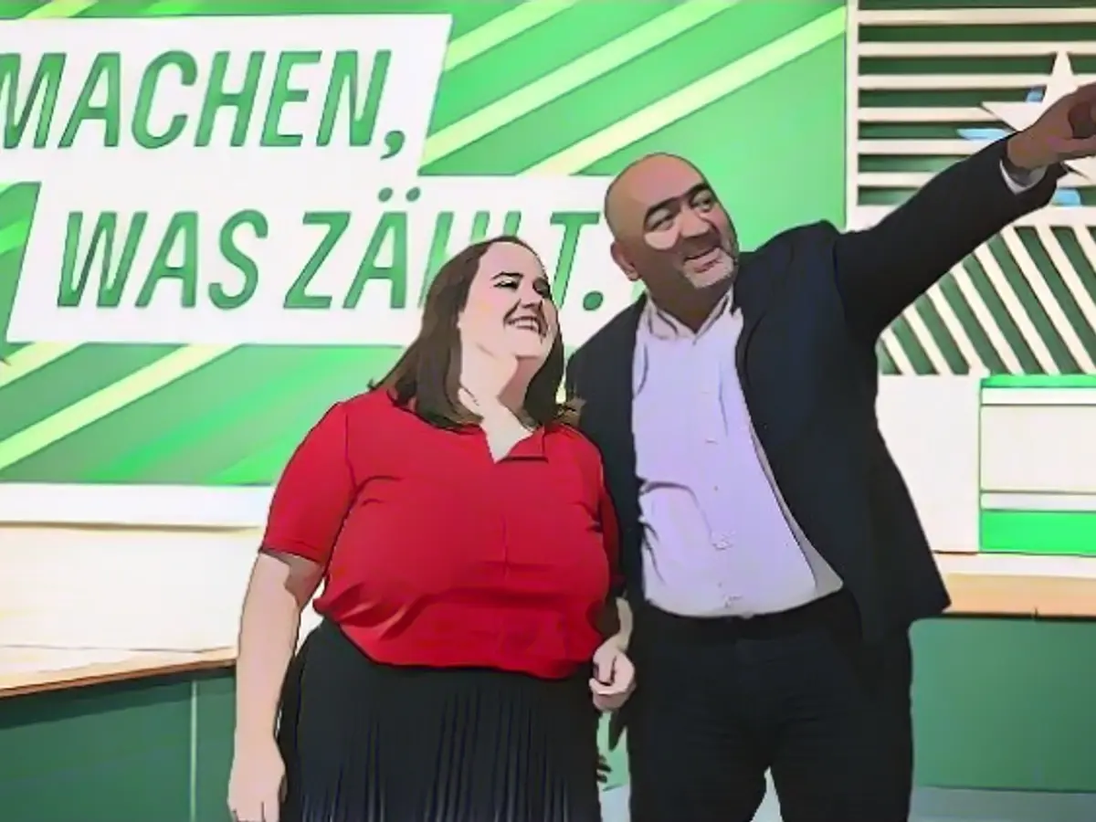 Green Party leaders Lang and Nouripour re-elected