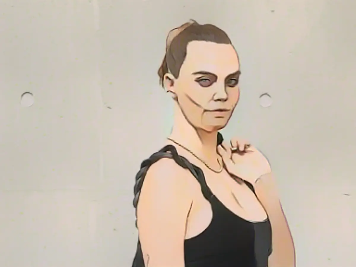 This is model and actress Cara Delevingne