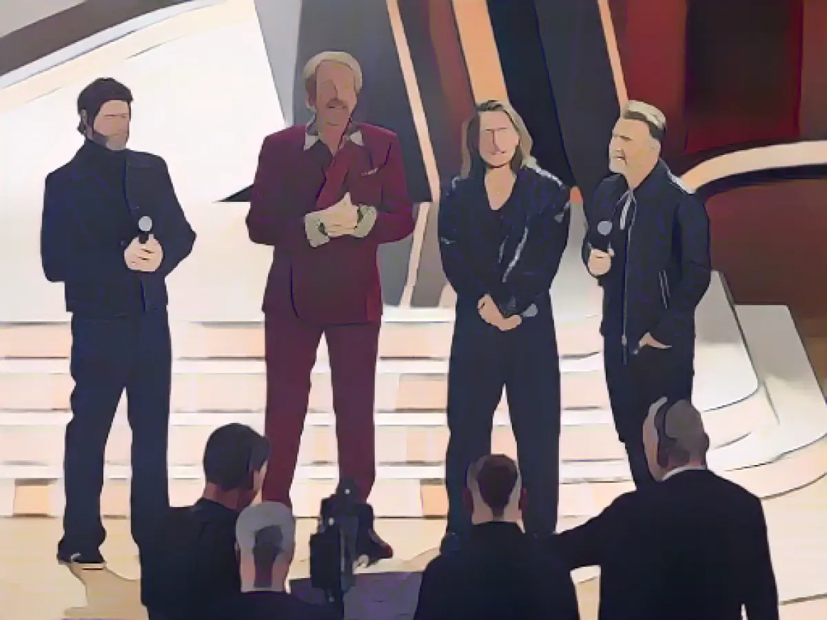 Take That sing hit "Back for Good" on "Wetten, dass...?"