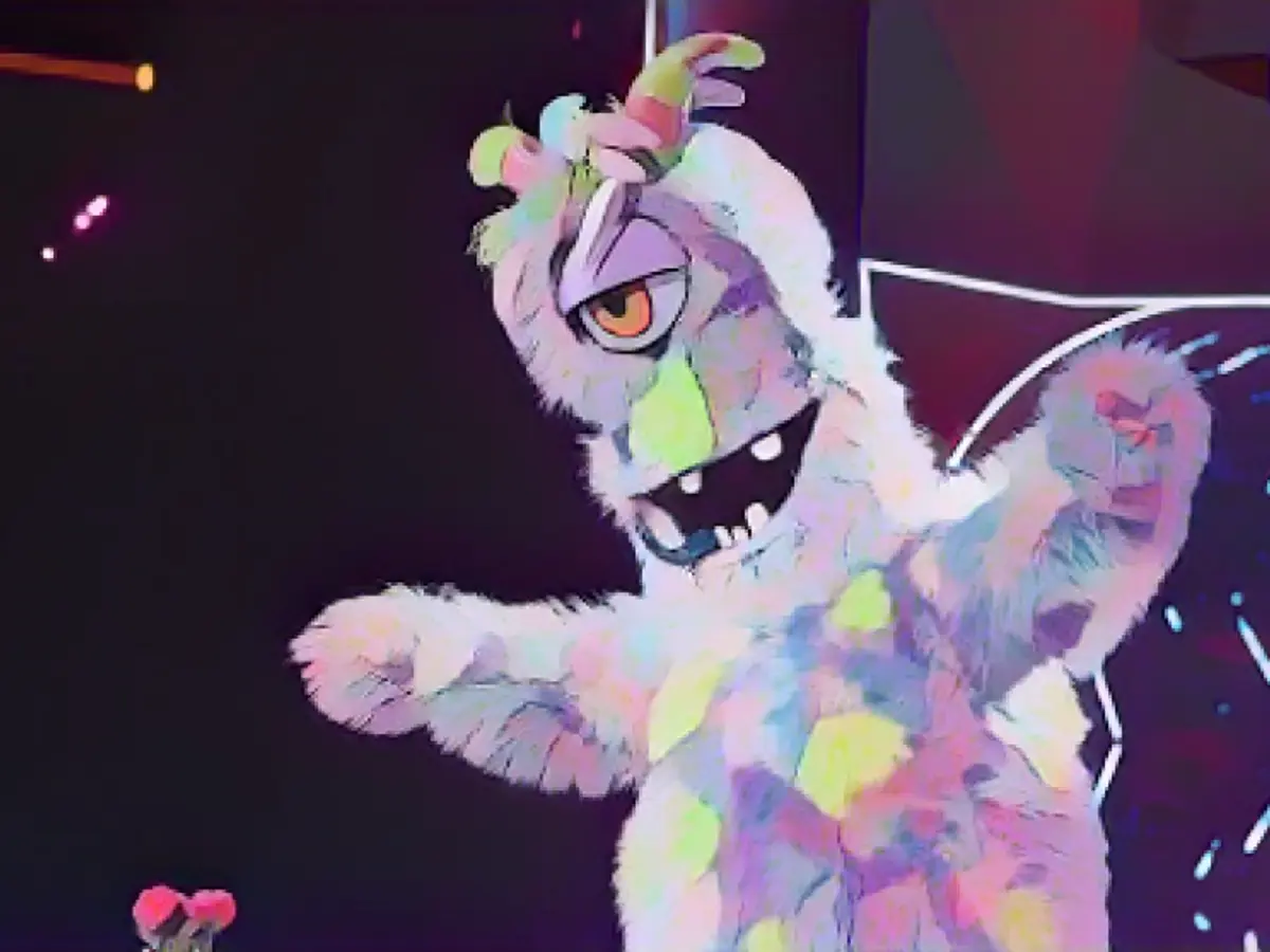 Who's hiding behind the long mask?