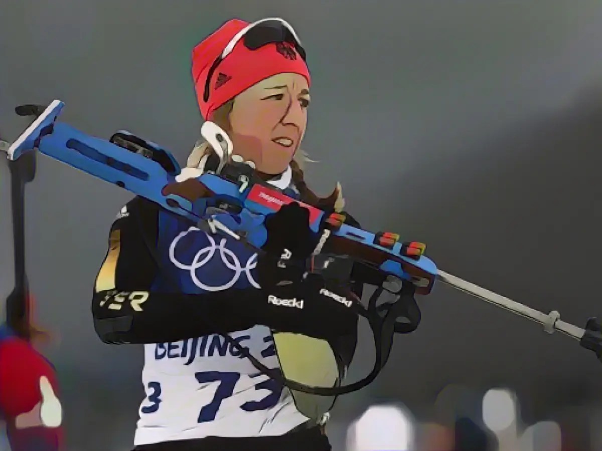 Biathlete Preuß misses victory by just 0.1 seconds