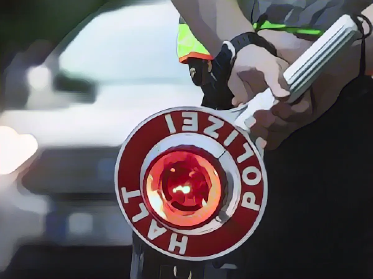 Collision after fleeing from traffic control