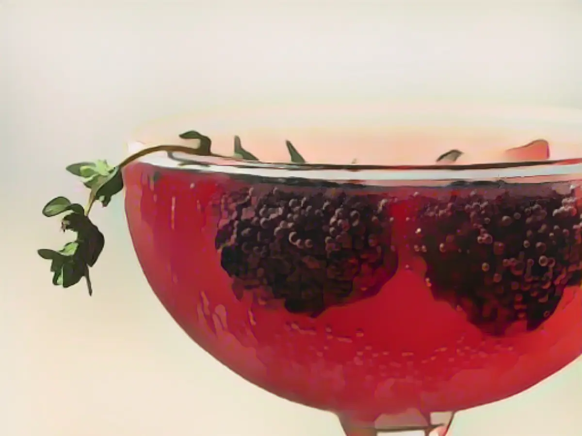 Blackberry Thyme French 75