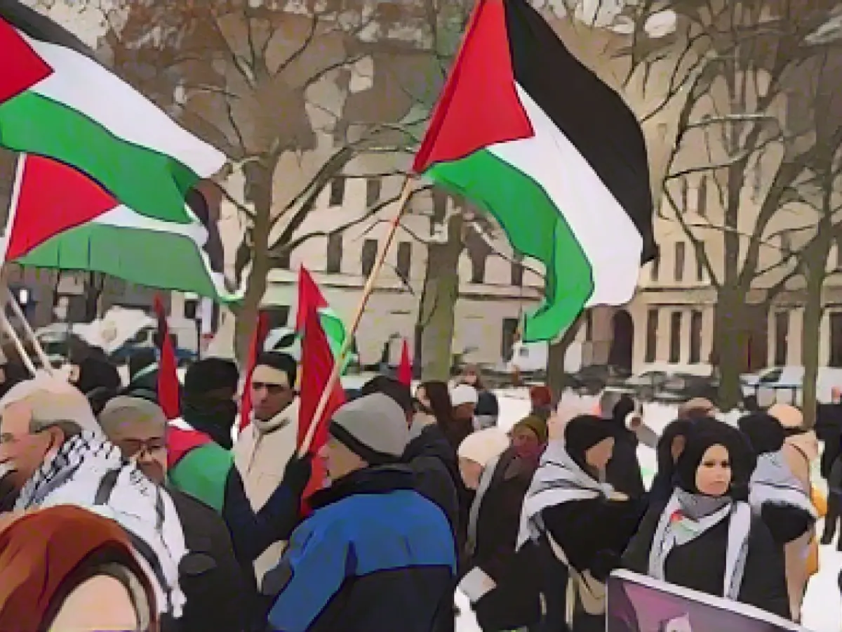 About 2500 people at pro-Palestinian demonstrations