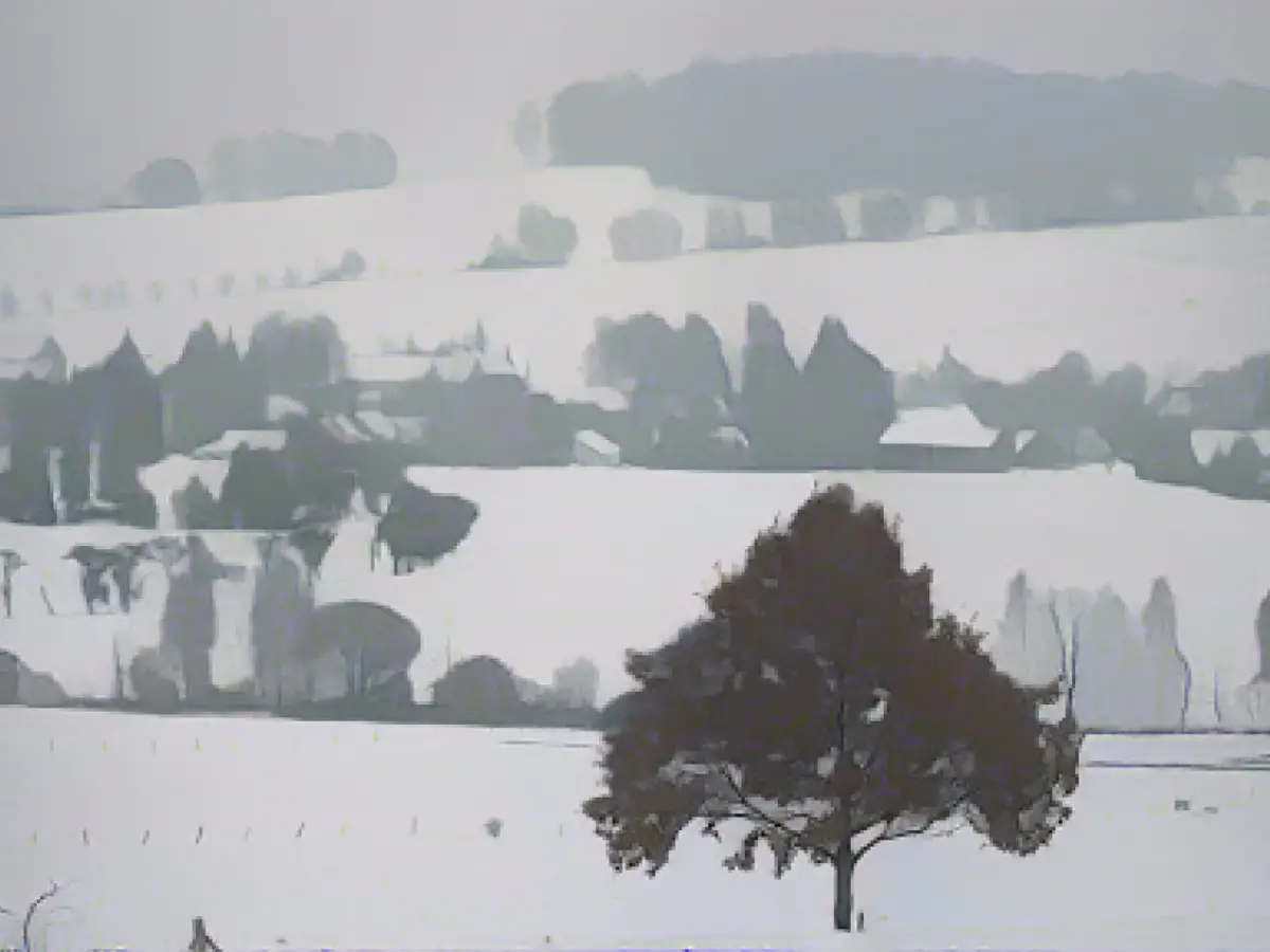 Frost and several centimeters of fresh snow in Saxony